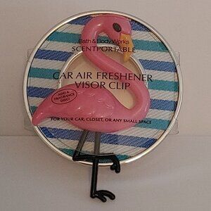 BATH AND BODY WORKS FLAMINGO Scent Portable Beach Blanket Background BNWT